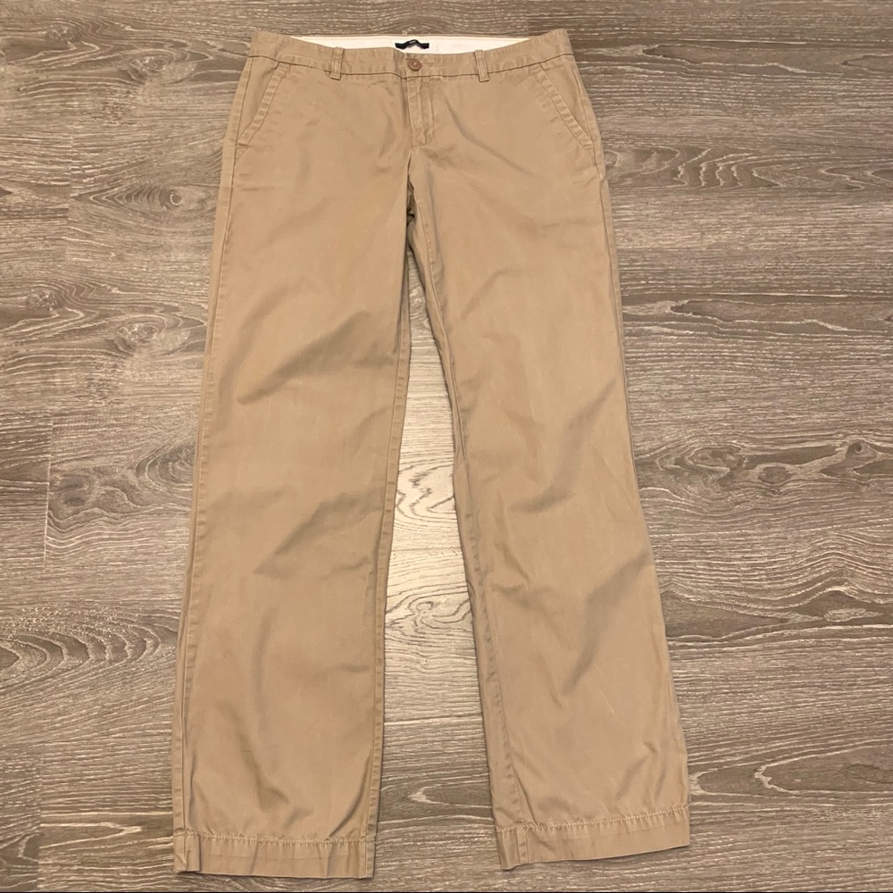 Gap khaki dress pants tan 8 long